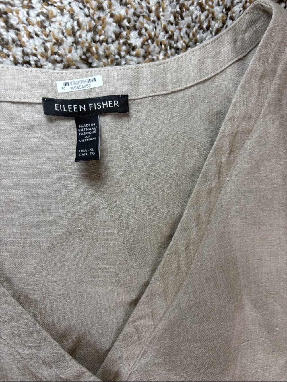 NEW Eileen Fisher Neutral 100% Organic Linen Matching Set XL - Picture 6 of 9